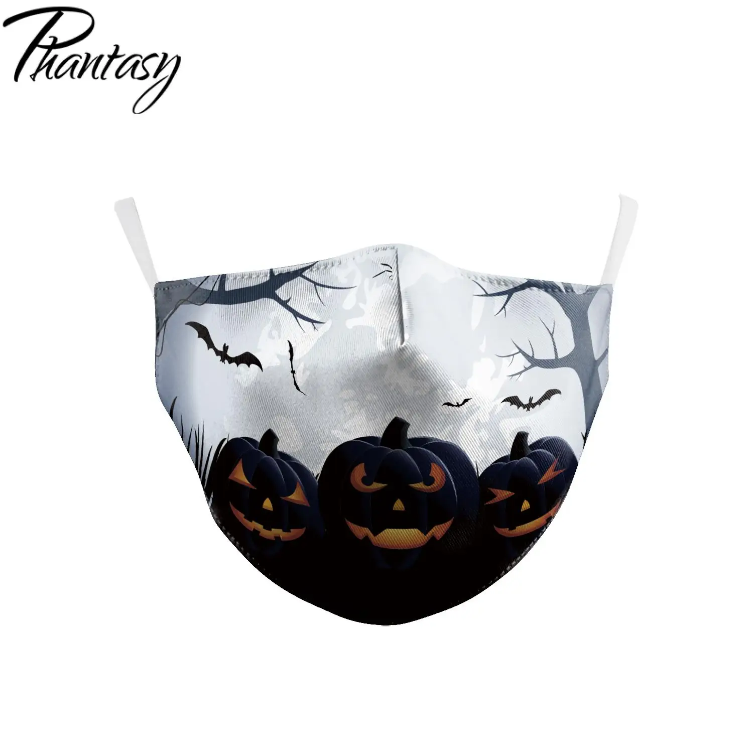 Детская Пылезащитная маска Phantasy PM2.5 для лица Хэллоуина с 3D рисунком черепа