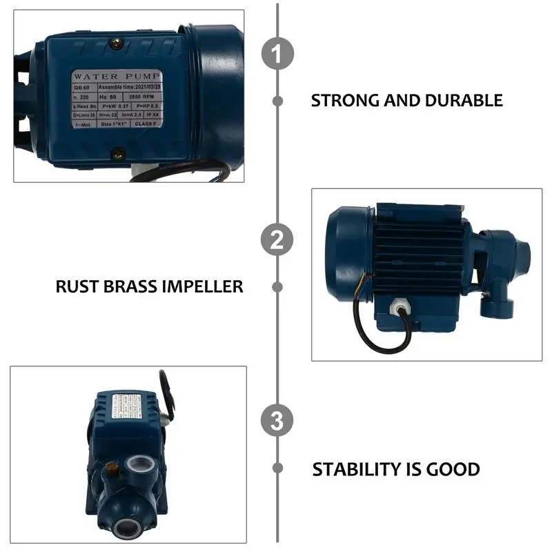 

1pc Portable Multifunction Garden Irrigation Water Pump Irrigation Transfer Pump