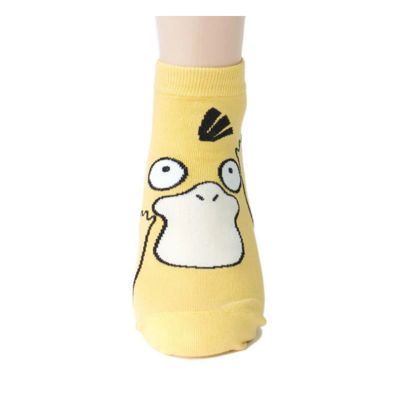 4 12 видов стилей Покемон го косплей реквизит аксессуары чармандер Psyduck Сквиртл Пикачу eevee носки печатные носки до щиколотки с рисунком из мультфильма - Цвет: 4