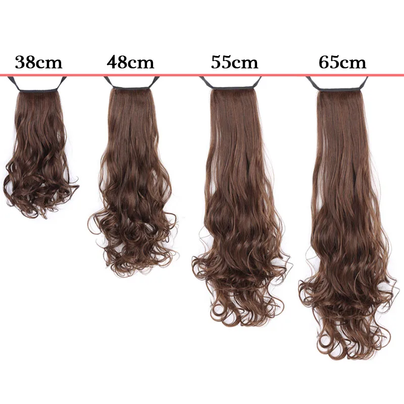 Парик AILIADE для конского хвоста с длинными вьющимися волосами термостойкий