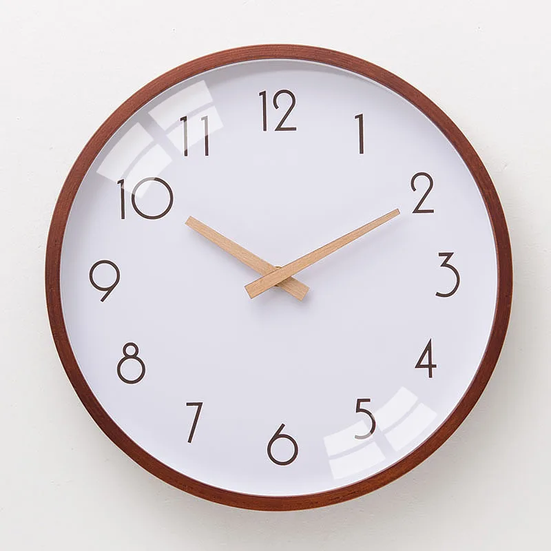 

Modern Wall Clock Wood Silent Quartz Large Kitchen Clock Bedroom Shabby Chic Living Room Horloge Murale Home Decoration FZ778