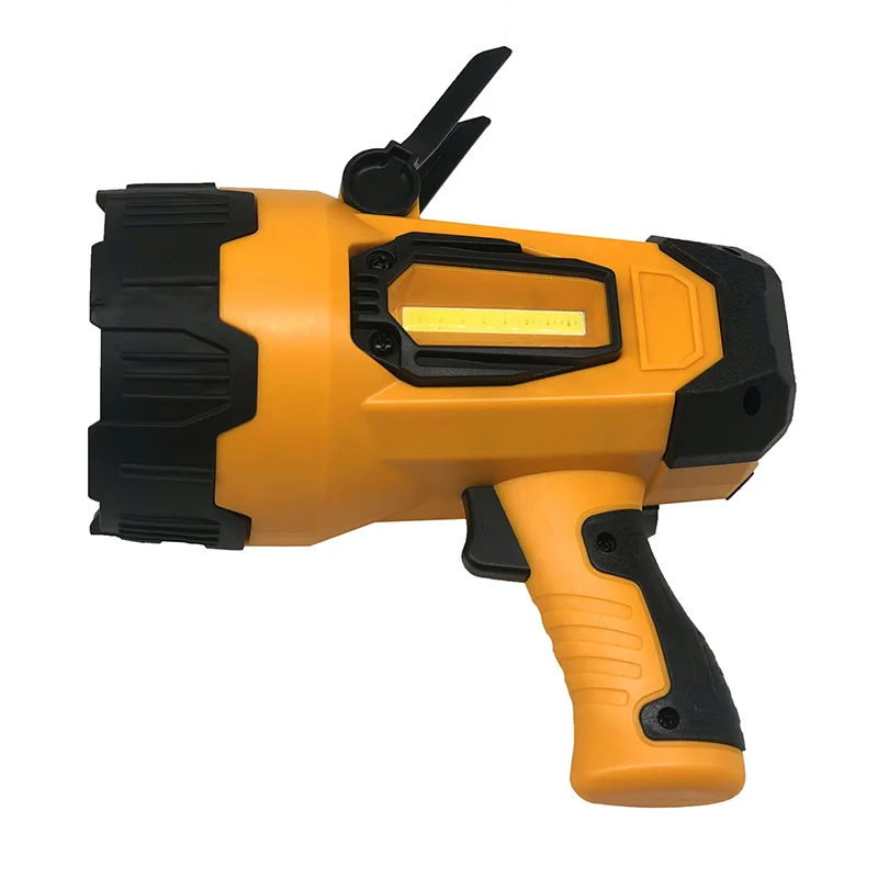 Rechargeable Bright Spotlight Lamp Lithium Ion LED Spotlight Flashlight with USB Power Charger Powerful Outdoor Searchlight