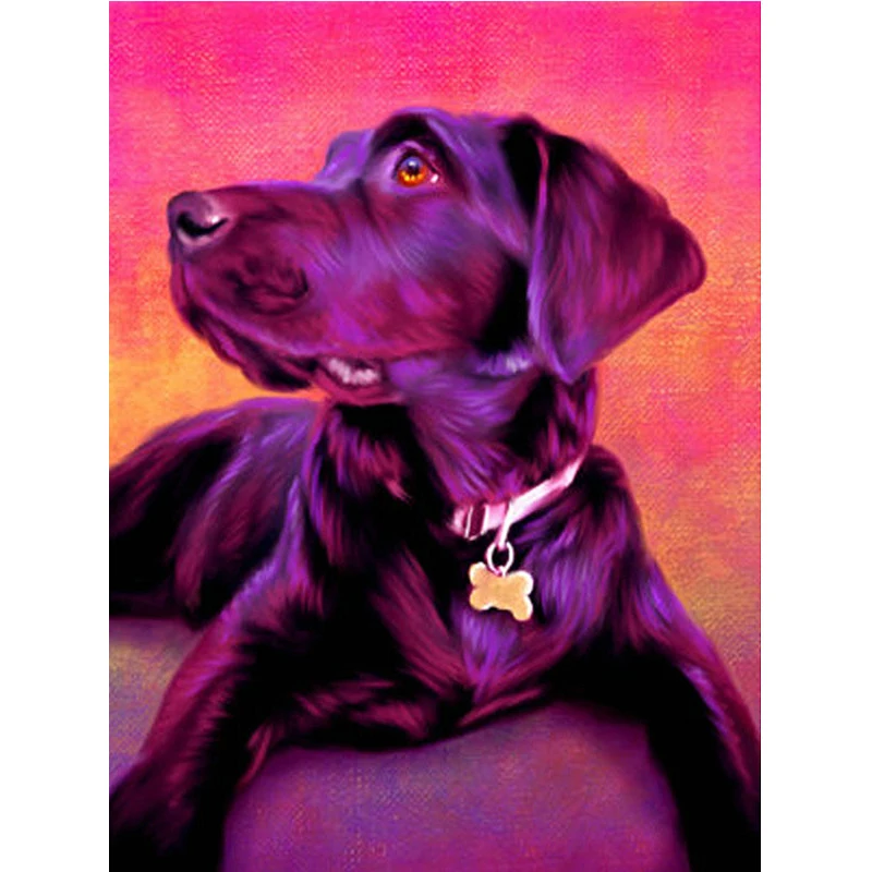 YIKEE алмазов картина собака вышивка крестиком со стразами картины мозаики из