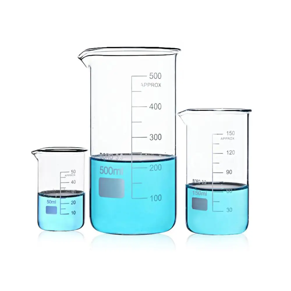

Experimental high borosilicate glass beaker