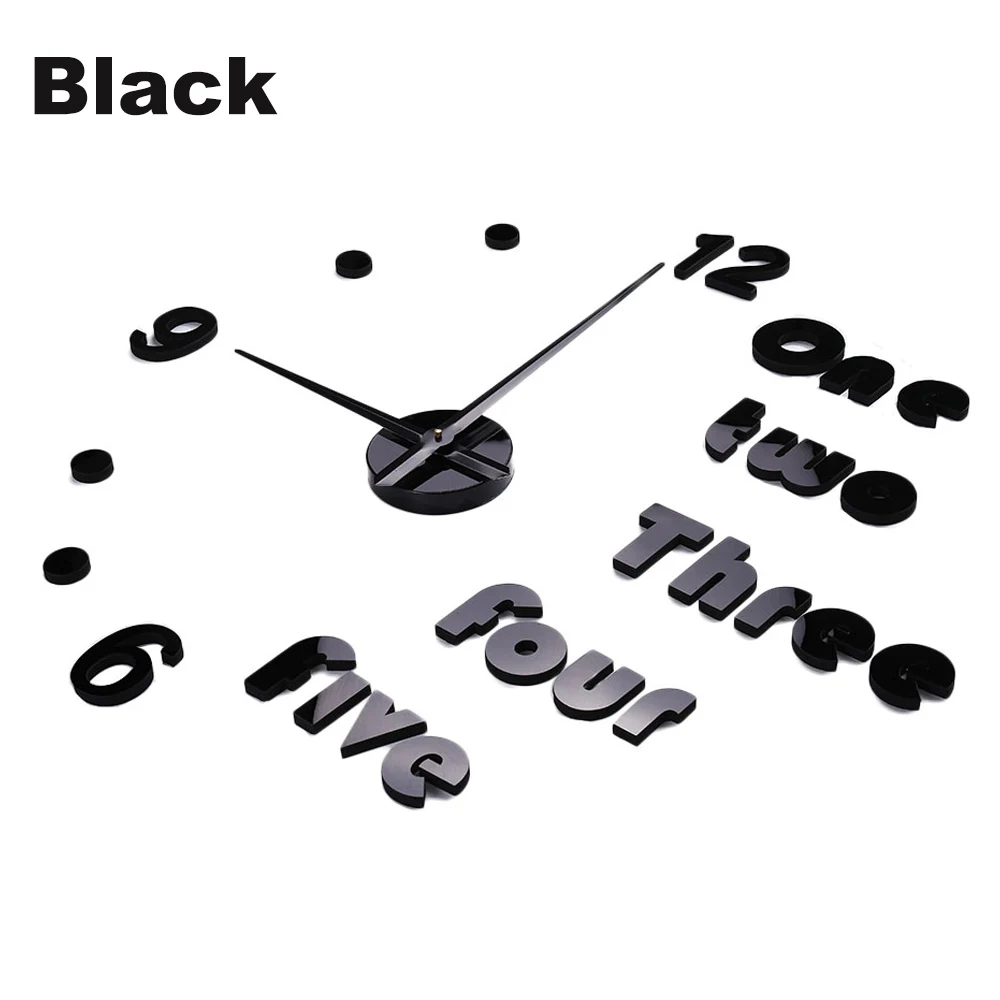 Настенные часы из металла кварцевые наручные 3d Diy украшения дома Акриловые