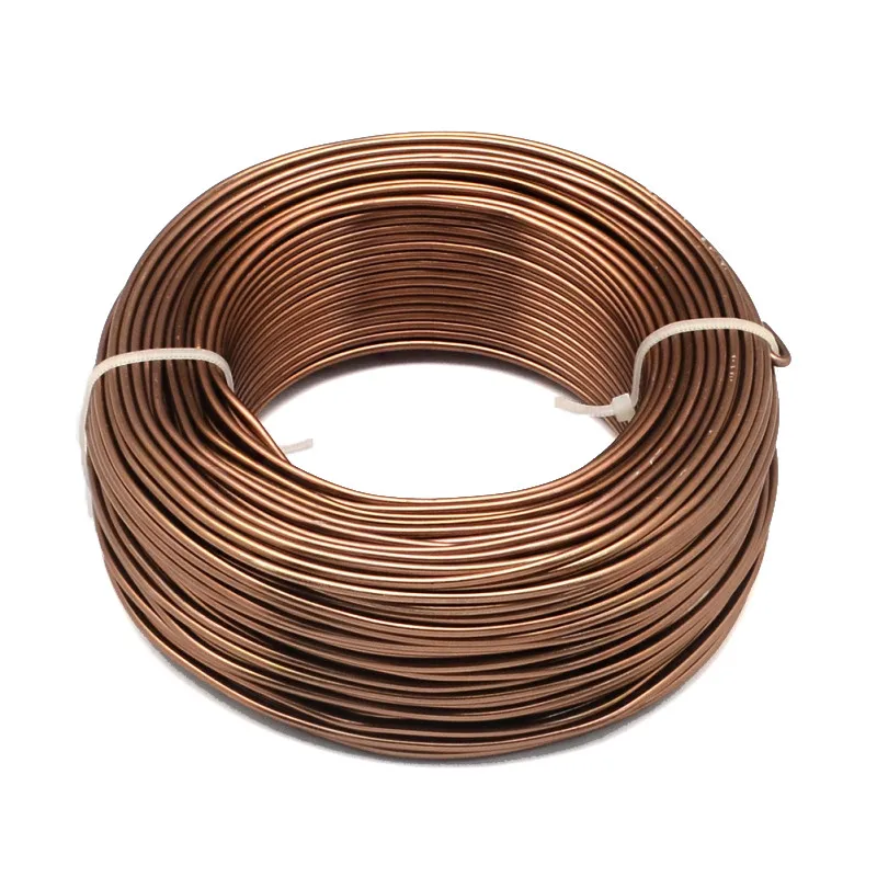 Sienna 500g 0,8/1/1,5/2/3/3,5/4/5/6 мм алюминиевая проволока ювелирных изделий для ювелирных украшений Hand-Made ремесла F60 - Цвет: Sienna