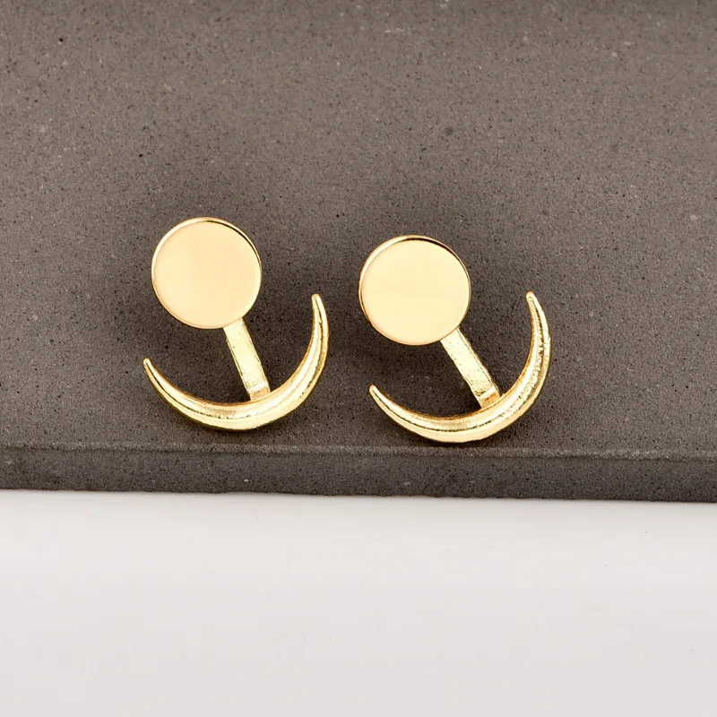 

2021 Jewelry Gifts Women Metal Crescent Earrings