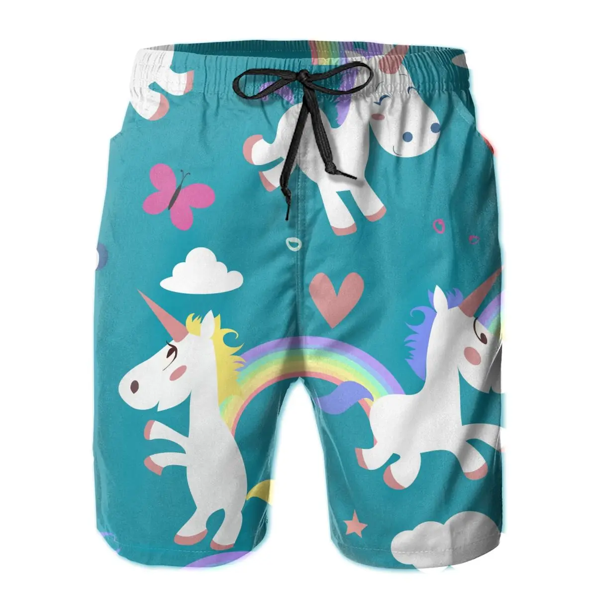 

Ponis Unicorn Pattern Quick Dry Swimming Shorts For Men Swimwear Man Swimsuit Swim Trunks Summer Bathing Beach Wear