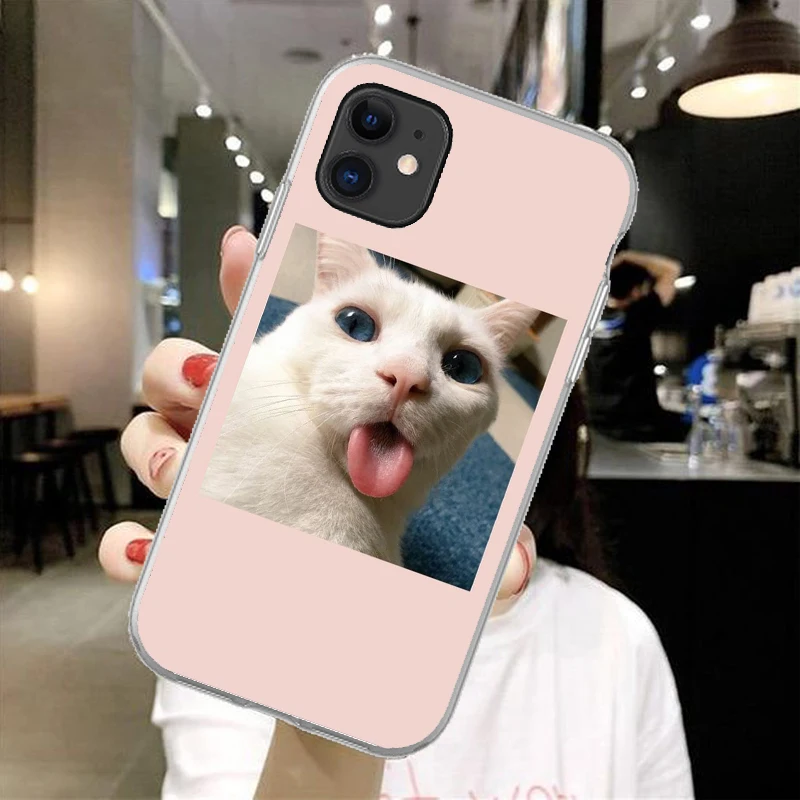 

Cute Cat TPU Soft Phone Back Cover For iPhon12Pro MAX 11Pro Max For iPhone5S XS Max XR X 7 8 6 6S Plus 7Plus Case Coque Fundas