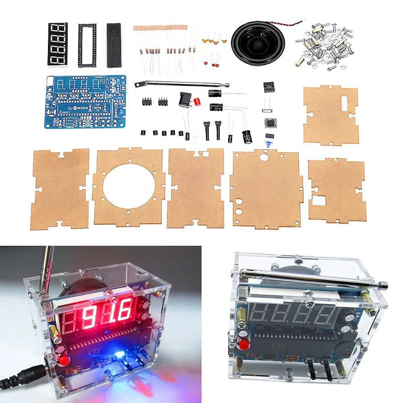TEA5767 DC 4 5 V Diy Мини цифровой FM радио 87MHZ 108MHZ 2W 8ohm спикер электроники совместимые