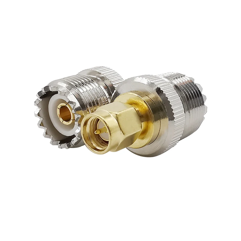 1 шт. RF коаксиальный прямой SMA разъем к UHF SO-239 SO239 гнездовой адаптер для подключения