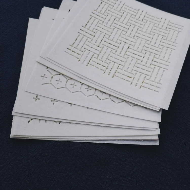 

Classic Sashiko Templates Woven Bamboo Sashiko Drawing Template Soft Templates 12*12cm