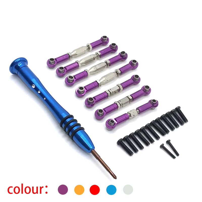 

7pcs Metal upgrade can adjust the lever for WLToys144001 124016 124017 124018 124019 remote control car parts