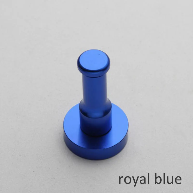 royal blue 1 шт. портативная многоцветная вешалка для ключей настенный крюк для полотенца пространство алюминиевая вешалка для одежды для шляп держатель для Сумки Товары для ванной комнаты - Цвет: royal blue