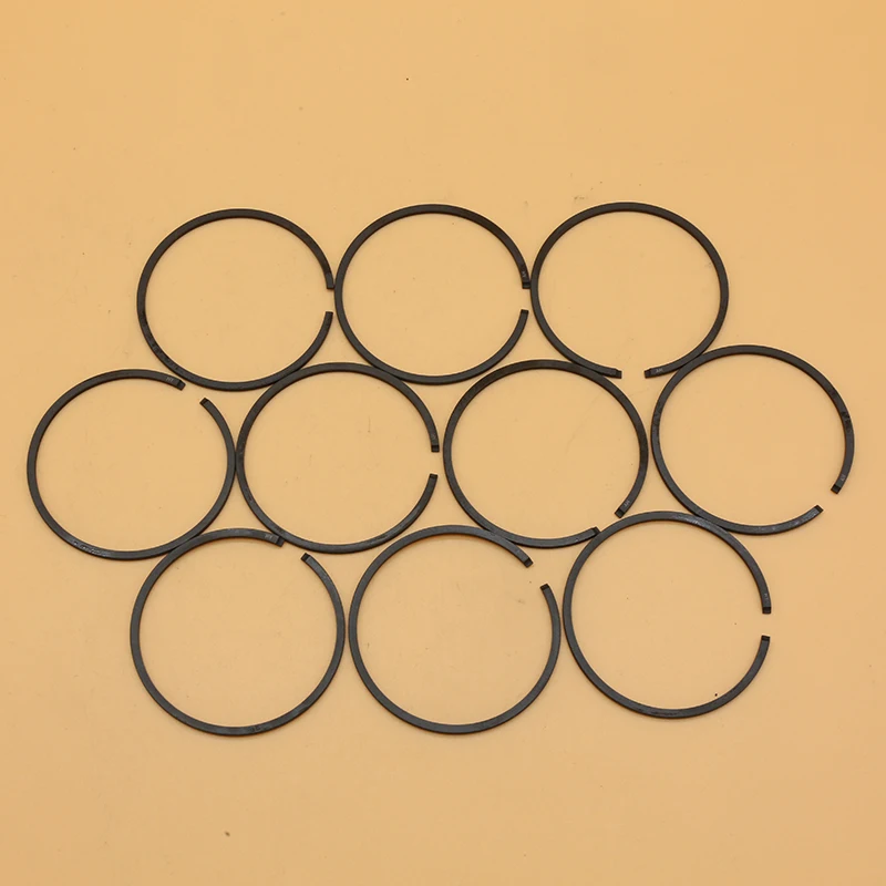 10Pcs/lot Piston Ring Kit For HUSQVARNA 51,55, 257, 357, 357XP Chainsaw Replacement Parts 45/46MM