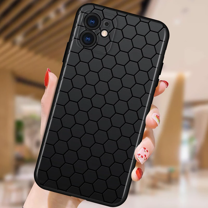 

Car Carbon fibre For Apple iPhone 12 11 XS Pro Max Mini XR X 8 7 6 6S Plus 5 SE Black Phone Case