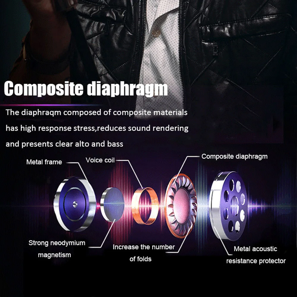 Bluetooth-наушники docooler TWS 5 0 со светодиодным дисплеем Беспроводные стереонаушники