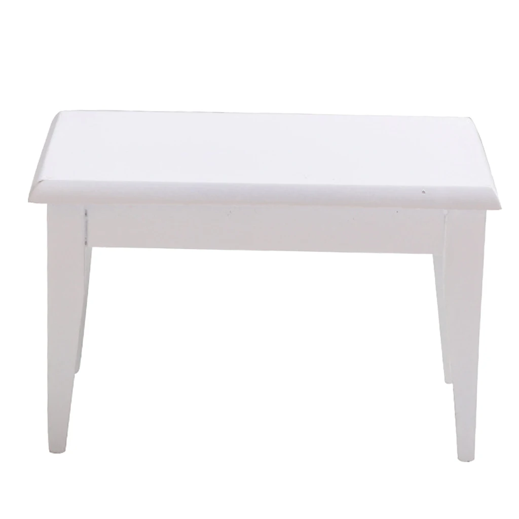 

Mini Birch Wooden Table Chair for 1/12 Dollhouse Furnishings Decoration Toys