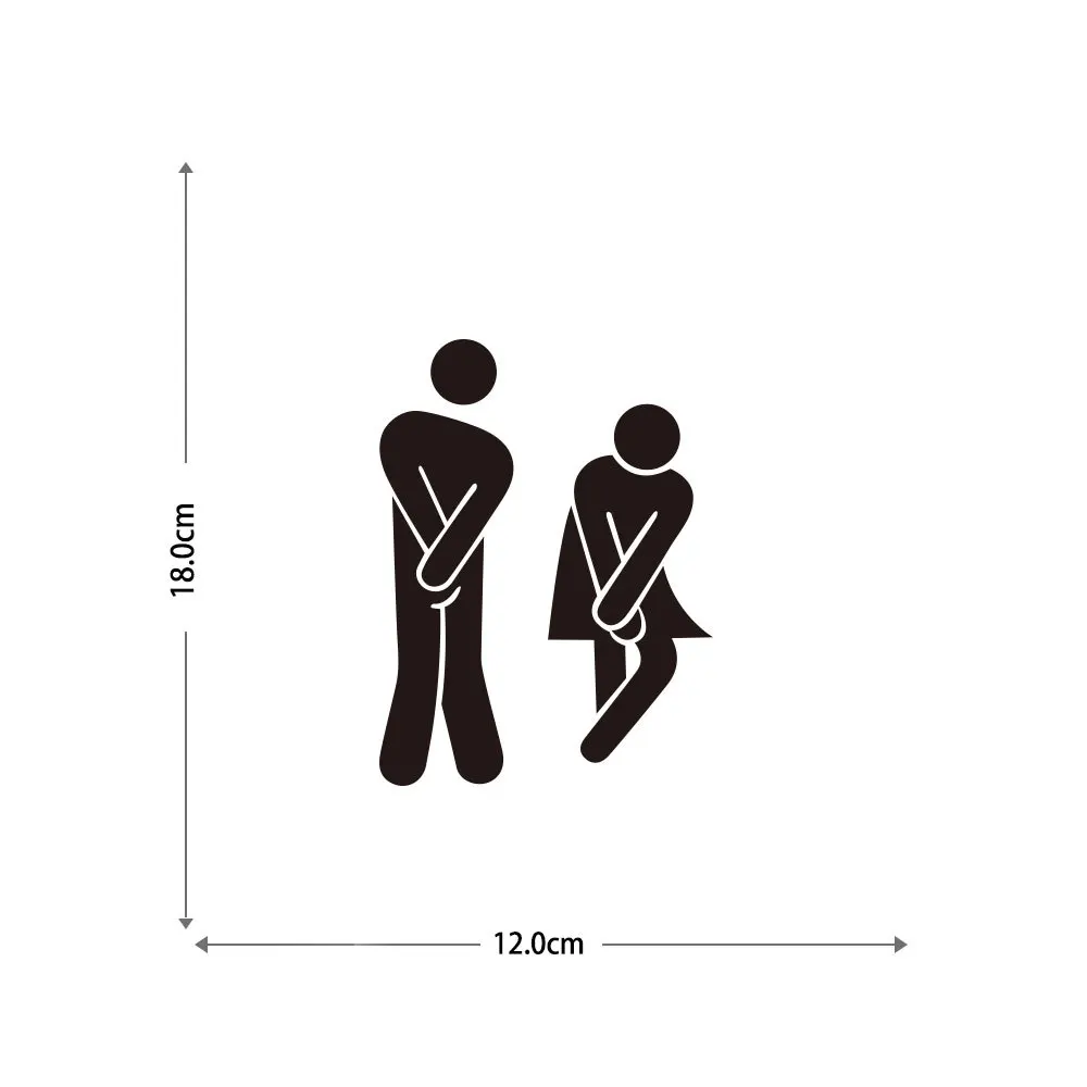 Черная наклейка на унитаз DIY табличка для входа стену украшения дома отеля кафе