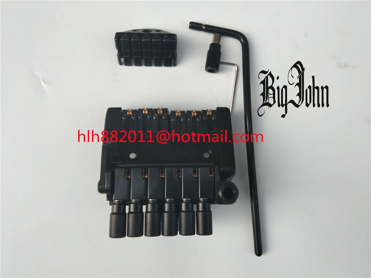 Новая безголовая электрическая гитара с двойным волнообразным мостом в черном