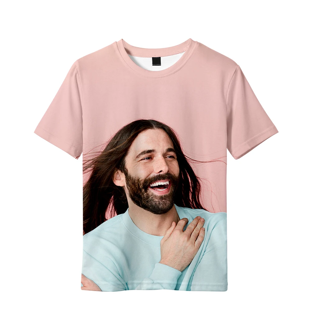 

2021 New jonathan van ness 3D Print Children T-shirt Boy Girl Kids Short Sleeve