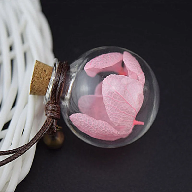 Автомобильный подвесной стеклянный парфюм пустая подвесная бутылка с цветком