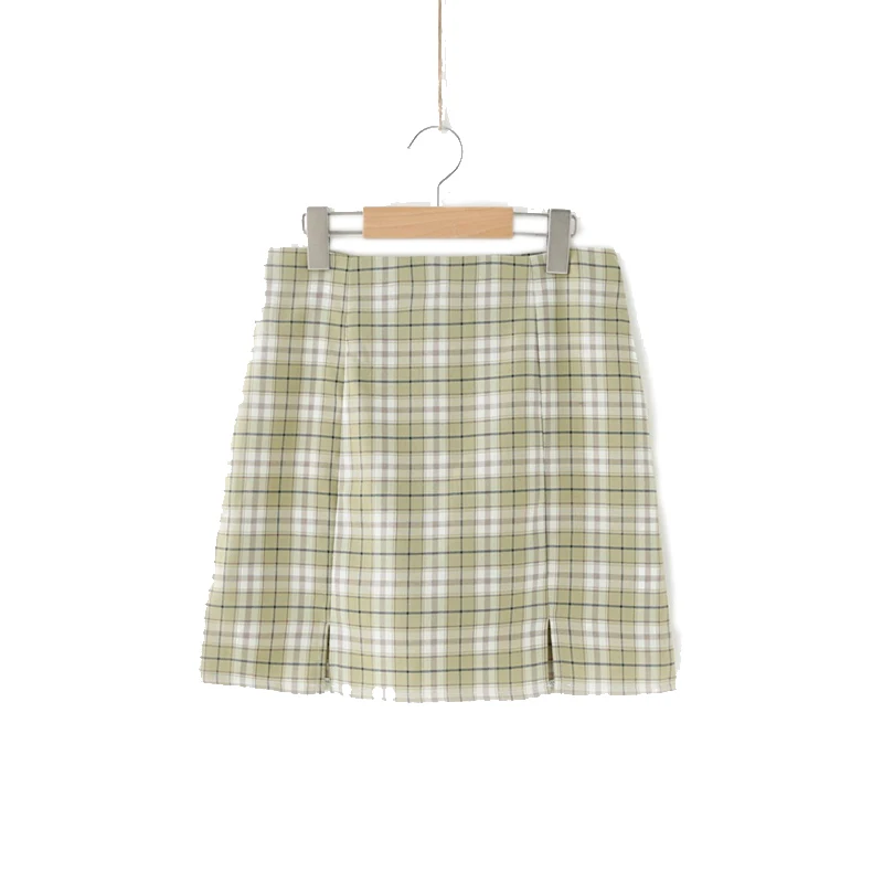 

Skirts Womens 2021 Summer Harajuku Mini Skirts Plaid Skirt Kawaii High-waisted Skirt Korean Fashion Clothing Sexy Vintage Skort