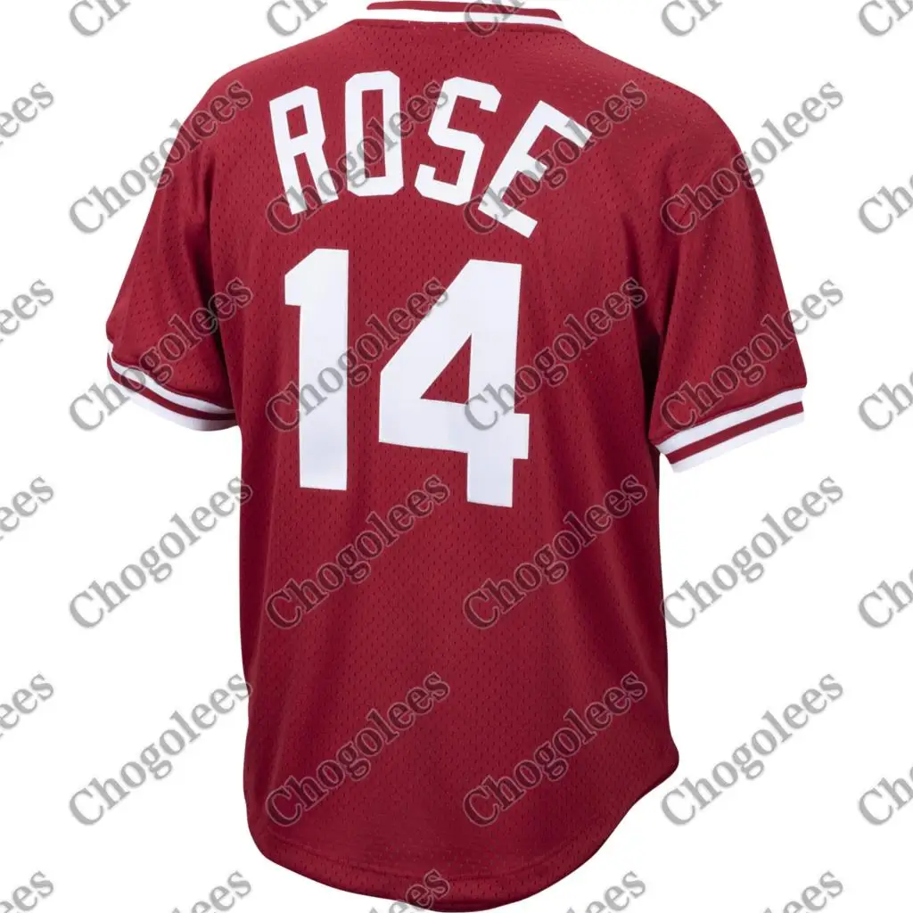 

Baseball Jersey Pete Rose Cincinnati Mitchell & Ness Cooperstown Collection Mesh Batting Practice Jersey Red