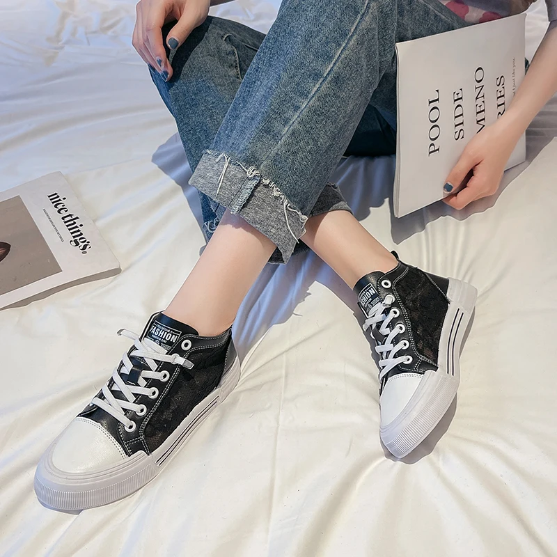

Shoes Woman 2021 Soft Casual Female Sneakers Autumn Round Toe Slip-on Flats New Breathable Fall Small Slip On Dress Summer