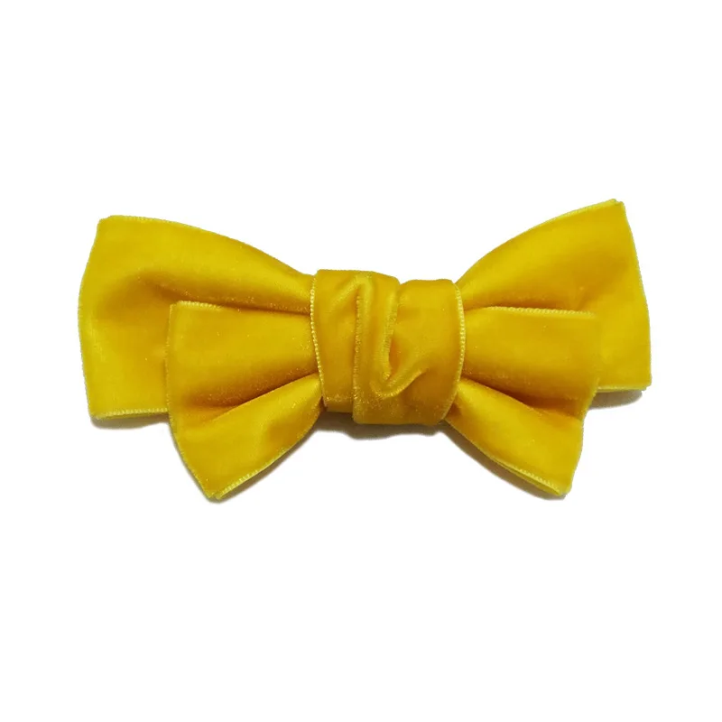 

Korean Velvet Hair Clip Hair Accessories Fashion Handmade 4.5inch Big Hair Bow for Girls Barrette Hairpins