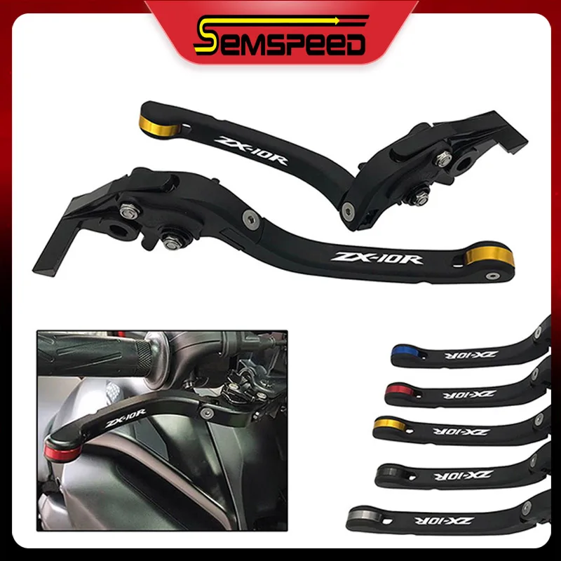 

For Kawasaki Ninja ZX10R ZX-10R ZX 10R 2004-2005 2006-2015 2016-2020 Motorcycle CNC Adjustable Folding Clutch Brake Levers