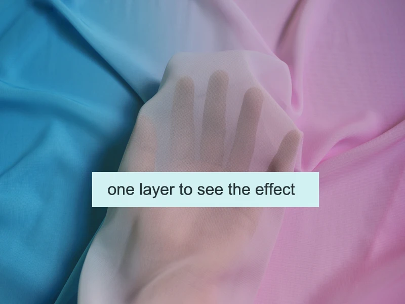 100d шифоновое газовое платье для танцев материал розовый синий постепенный шифон