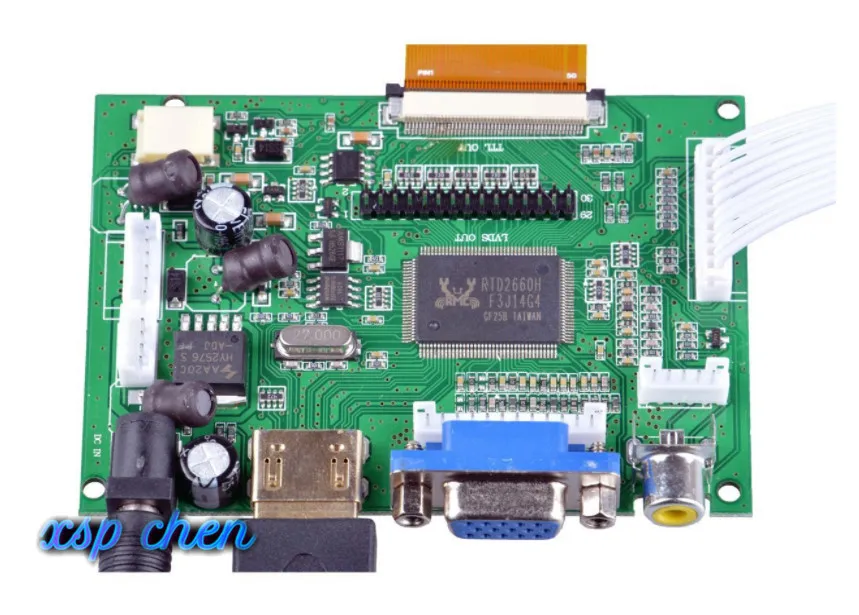 Монитор с высоким разрешением 7-дюймовый HD ЖК-дисплей плата управления HDMI VGA 2AV для