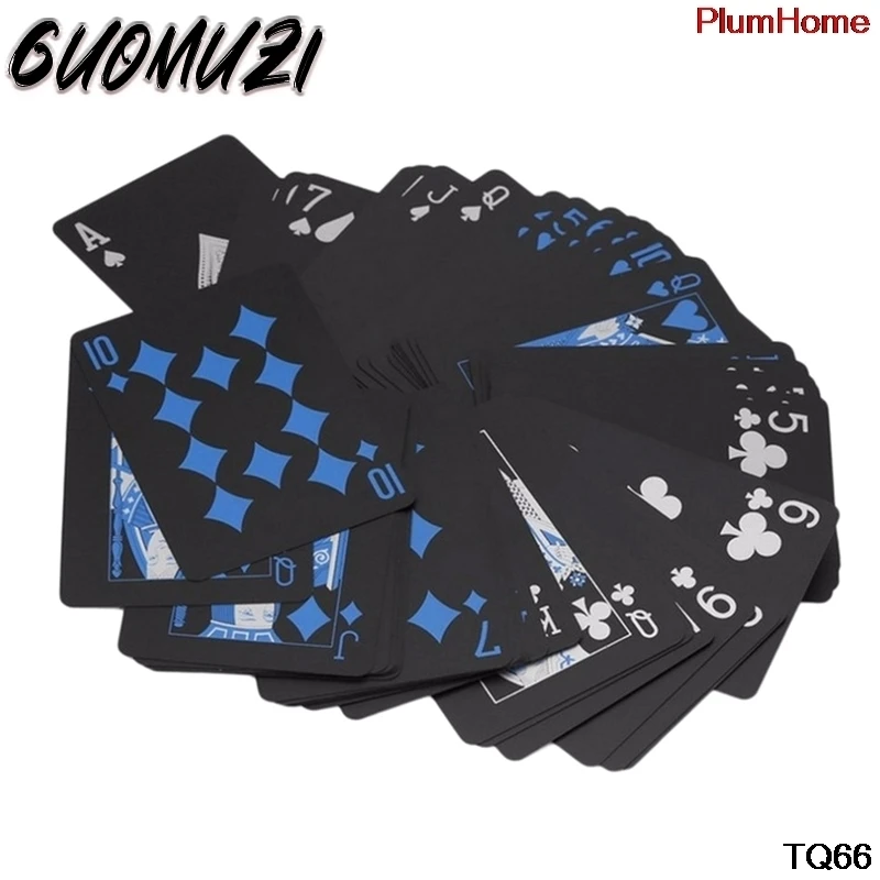 

54Pcs/Set Waterproof PVC Pattern Poker Table Game Playing Card Collection Poker Table Game Playing Card Collection Pokers Card