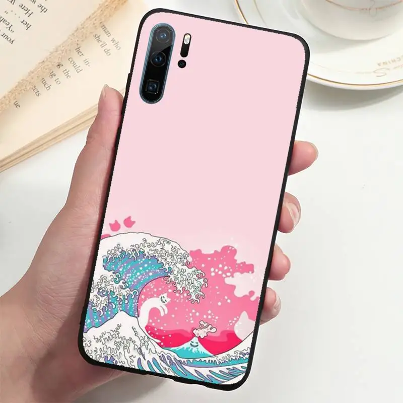 

Ocean Waves Japanese Phone Case For Huawei P20 P30 P40 lite Pro P Smart 2019 Mate 10 20 Lite Pro Nova 5t