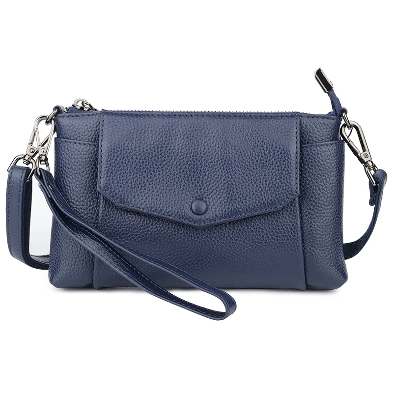 100% натуральная кожа кожаная сумка через плечо женский клатч мессенджер дамская