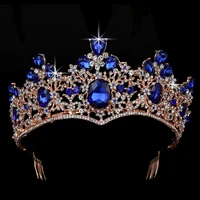 crown hadiyana magnificent vintage women wedding bride hair accessories luxury jewelry rhinestone tiara bcy8908 coroa de noiva