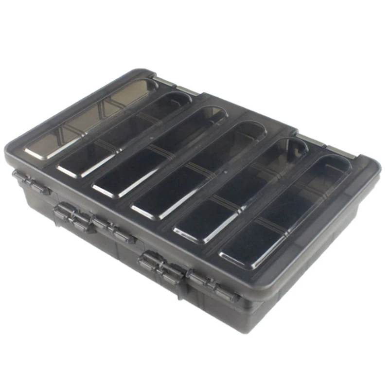 

Двухслойная коробка для рыболовных снастей, приманок, приманок, чехол, органайзер, контейнер, органайзер, контейнер, аксессуары