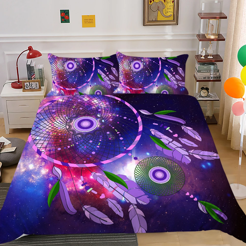 

Bohemian Duvet Cover Set 3D Dreamcatcher Printing Bedding Sets Queen Size Bed Comforter Quilt Cover Bed Line