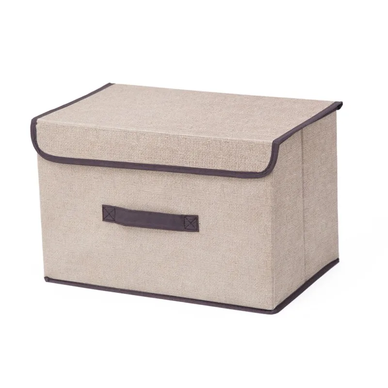 Большая тканевая коробка для хранения квадратные складные Органайзеры