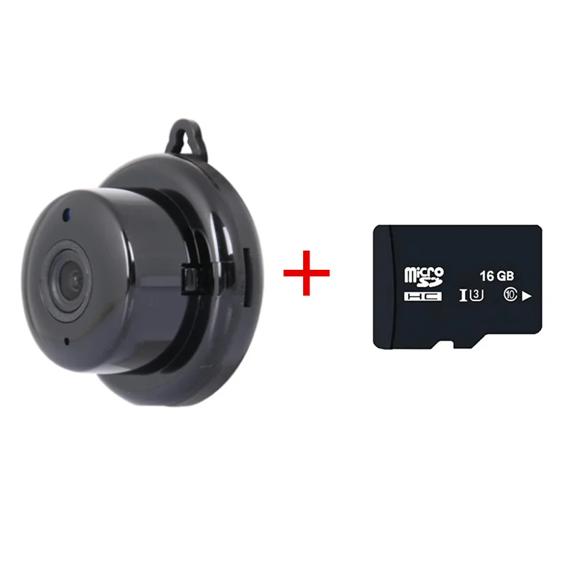 Camera add 16g Домашняя безопасность мини wifi 1080P ip-камера Беспроводная маленькая CCTV инфракрасное ночное видение Обнаружение движения Слот для sd-карты аудио Смарт-приложение - Цвет: Camera add 16g