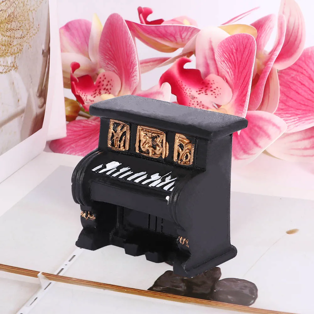 Винтажные старые креативные полимерные Мини фигурки пианино маленькие