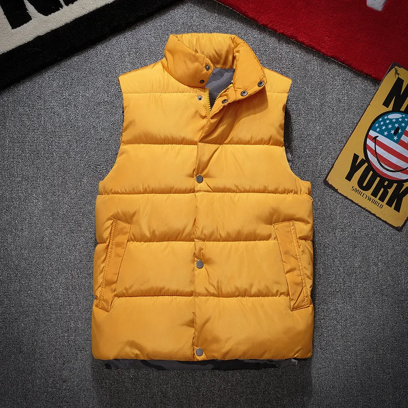 Мужская зимняя куртка без рукавов мужской пуховой жилет мужские теплые плотные