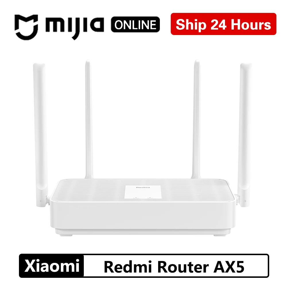 Новый Xiaomi Redmi роутер AX5 Wifi 6 Mesh 5 ядер гигабит 2 4G/5 0 GHz двухдиапазонный ретранслятор 4