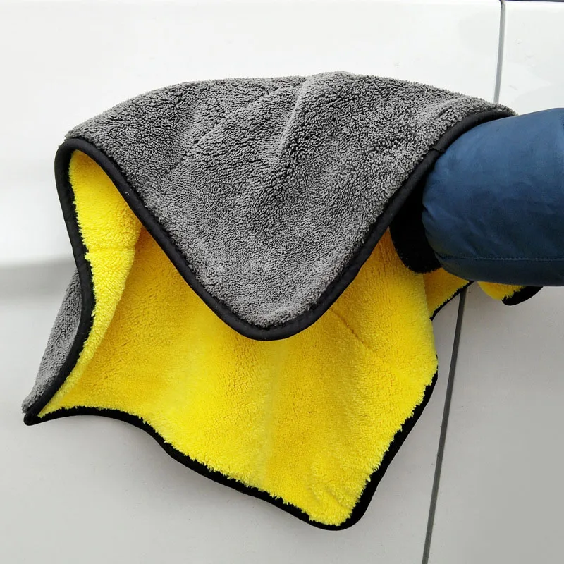 

1pc Car Wash Microfiber Towel Car Cleaning Drying Cloth Hemming Car Care Cloth Detailing Car Wash Towel Greenway For Toyota