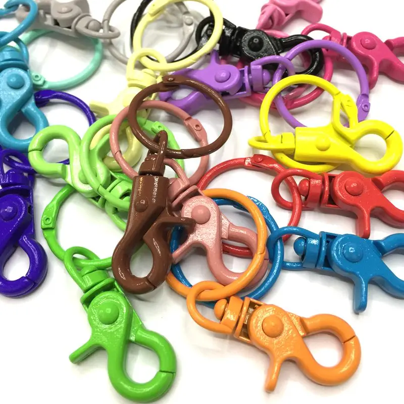 5 шт./упак. красочные металлические Сумки из натуральной кожи сумка Пряжка-Омар