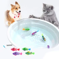 cat interactive electric fish toy water cat toy for indoor play swimming robot fish toy for cat and dog with led light pet toys