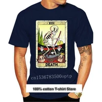 dise%c3%b1o de grim reaper muerte divertido tarjeta de tarot n%c3%bamero xvii negro vintage camiseta s 3xl camiseta de hip hop camiseta