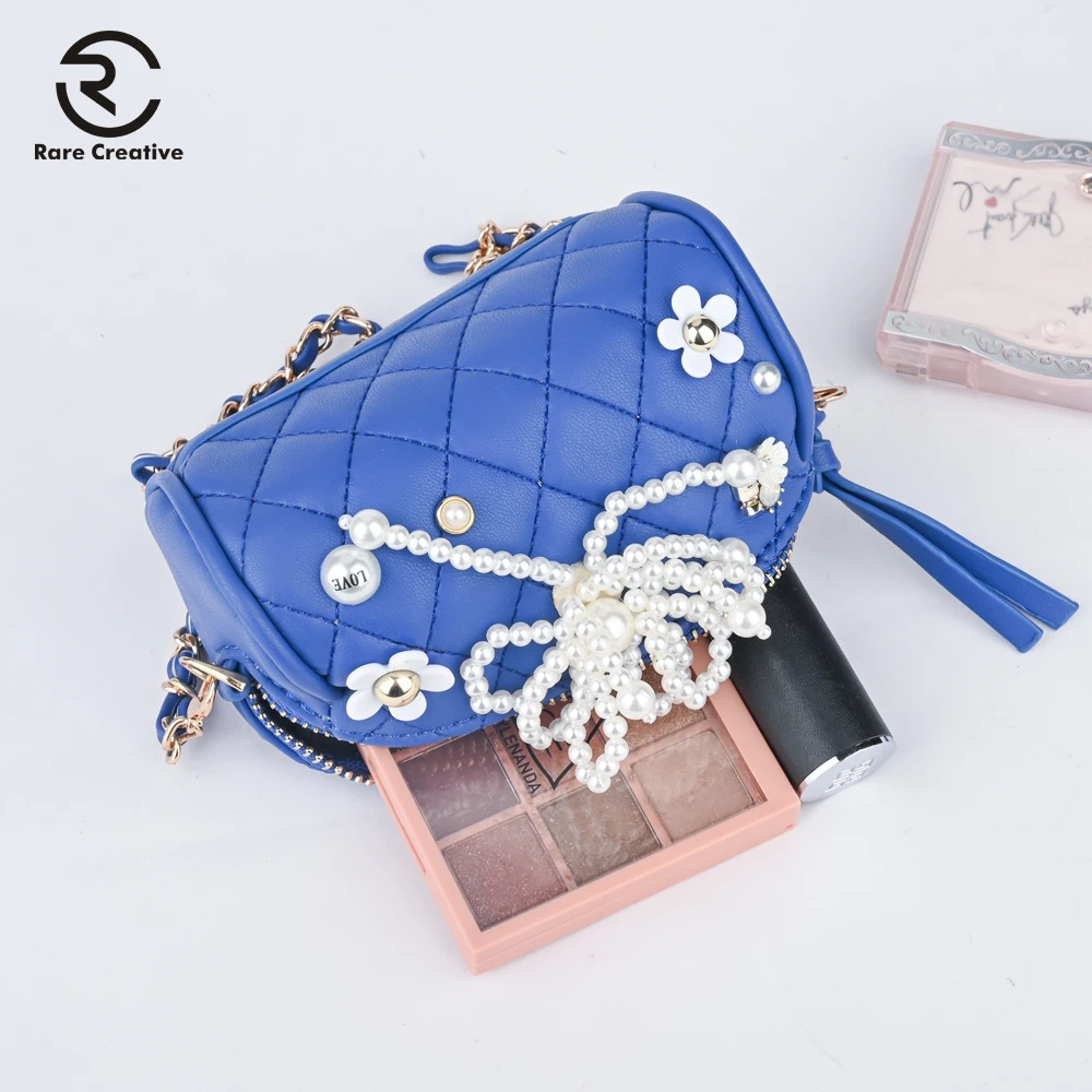 RARE CREATIVE Bow Pearl Women Bag Fashion High Quality Shoulder Bags PU Leather Crossbody Female Purse Brand Mini PS8040 |