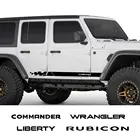 2 шт. автомобильные боковые наклейки на двери для Jeep Cherokee Commander Compass Liberty Patriot Rubicon TrailHawk Wrangler автомобильные аксессуары